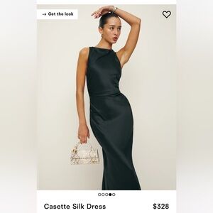 Reformation Casette Silk Dress